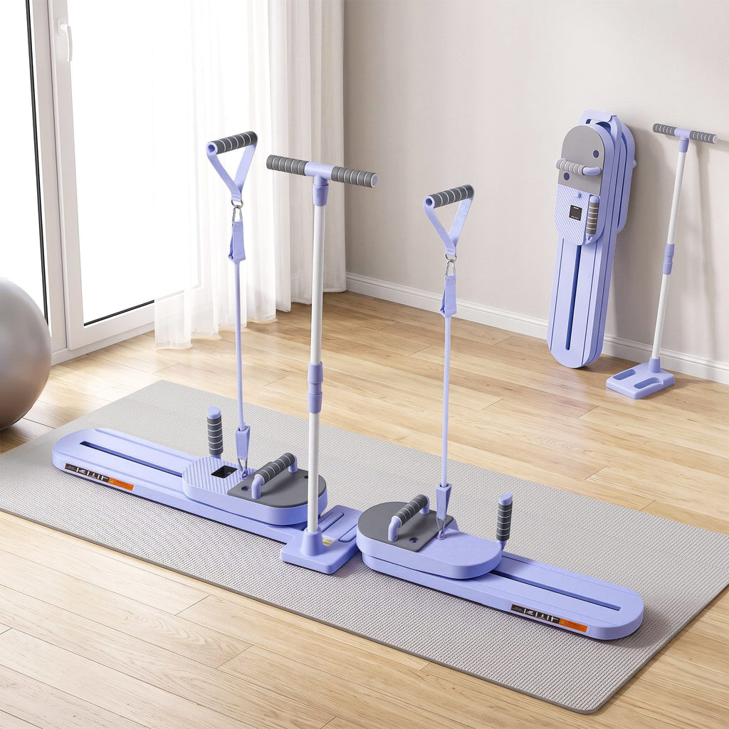 Abdominal Trainer Machine Core Glider Split Home Gym Equipment Purple