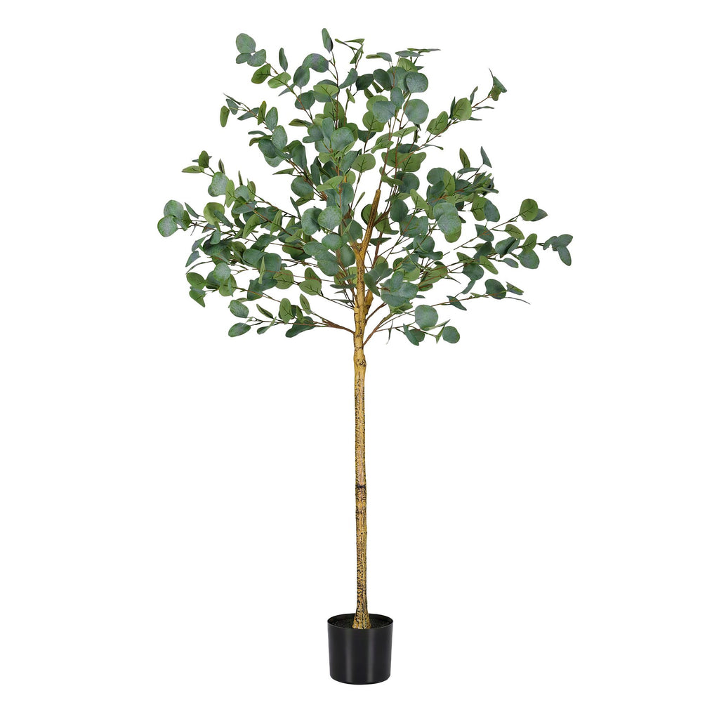 150cm Artificial Eucalyptus Tree with Realistic Textured Leaves for Indoor Home Office