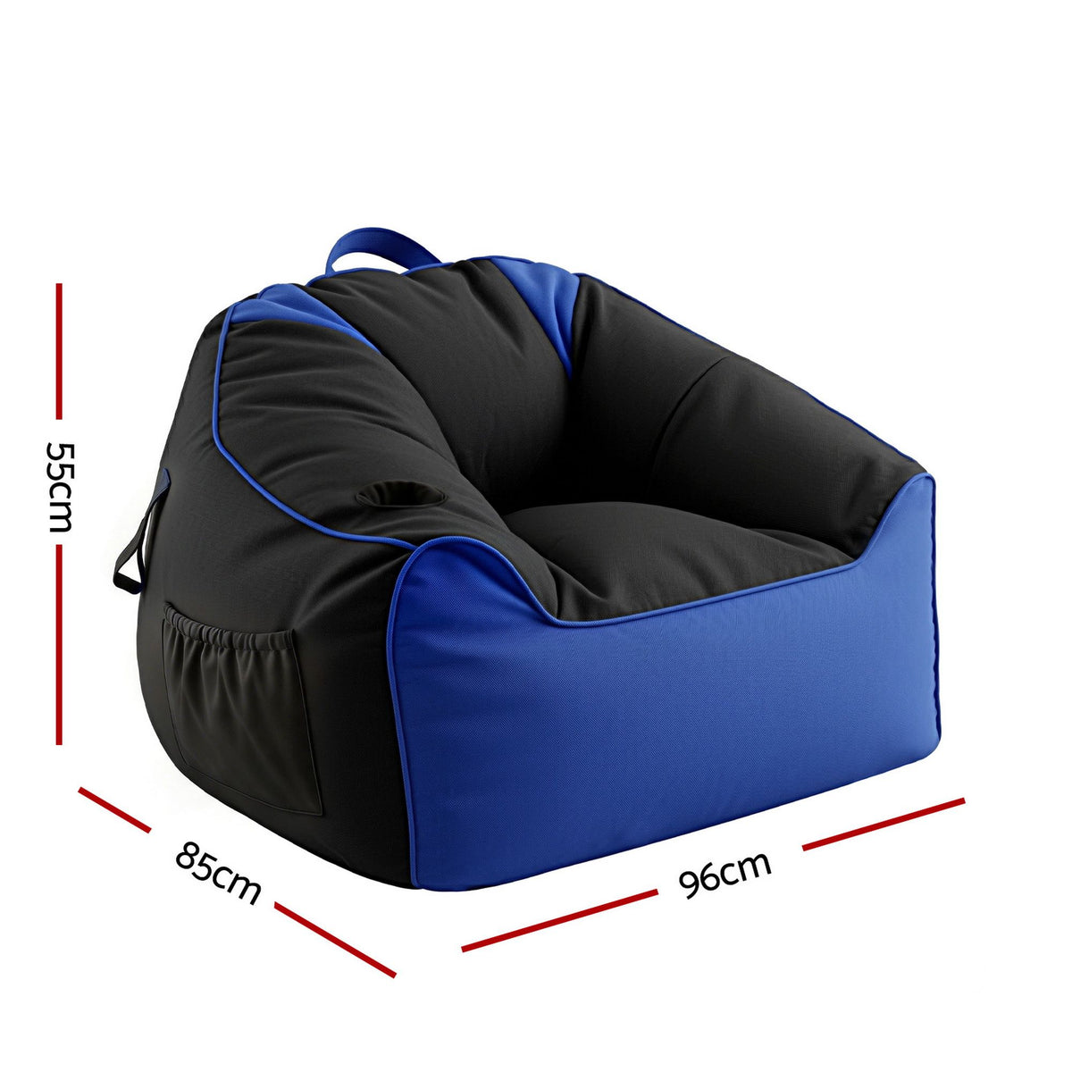 Gaming Bean Bag Chair Cover (No Filler) for Adults Teens Kids Splash-Proof Floor Gaming
