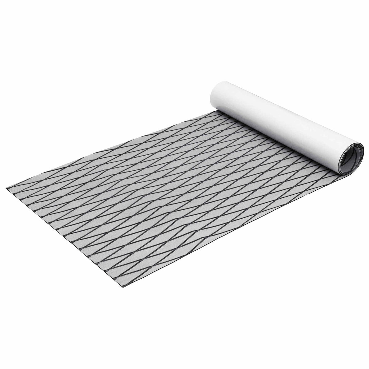 EVA Foam Boat Flooring Deck Mat 240x90cm 6mm Diamond Light Grey