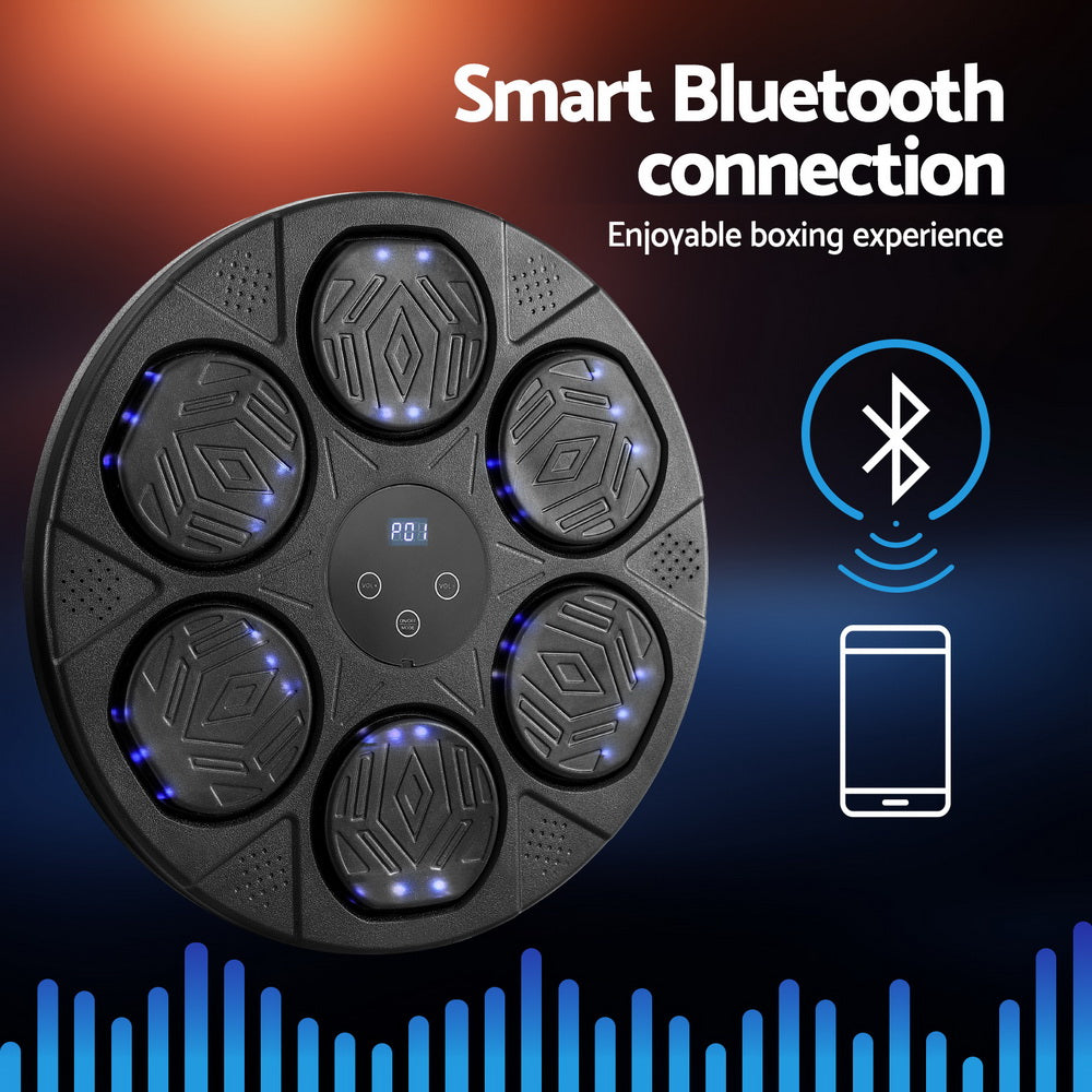Music Boxing Machine Bluetooth Wall-Mounted Punch Target with LED Display & Gloves