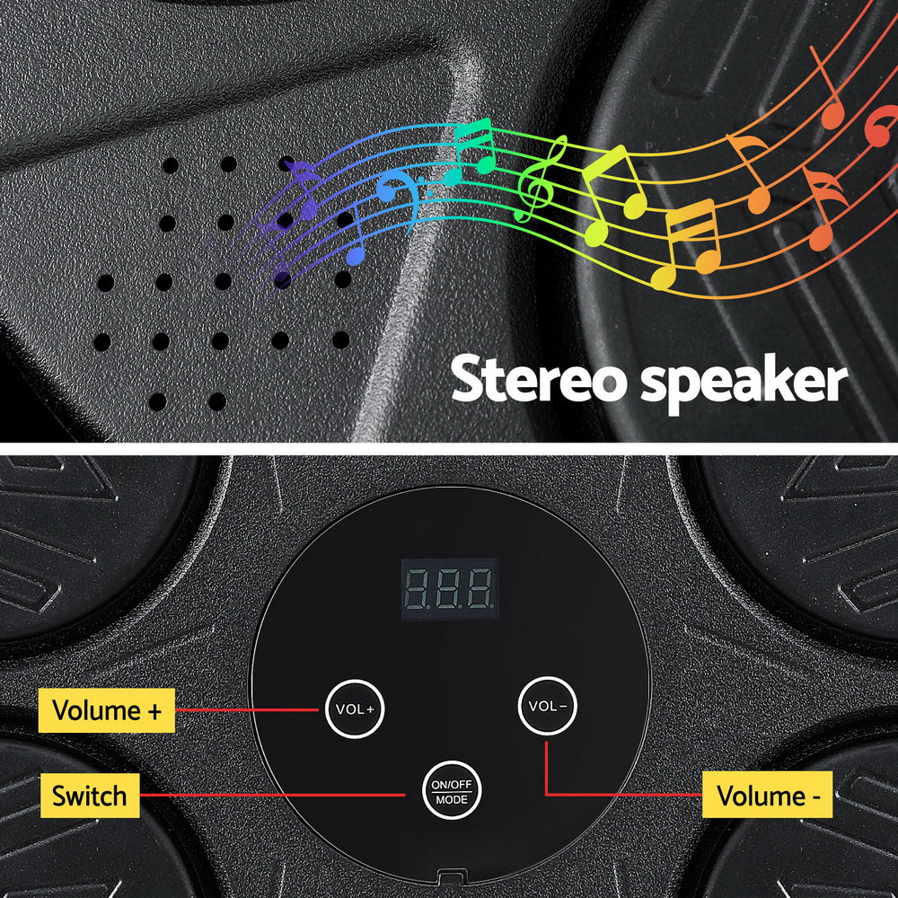 Music Boxing Machine Bluetooth Wall-Mounted Punch Target with LED Display & Gloves
