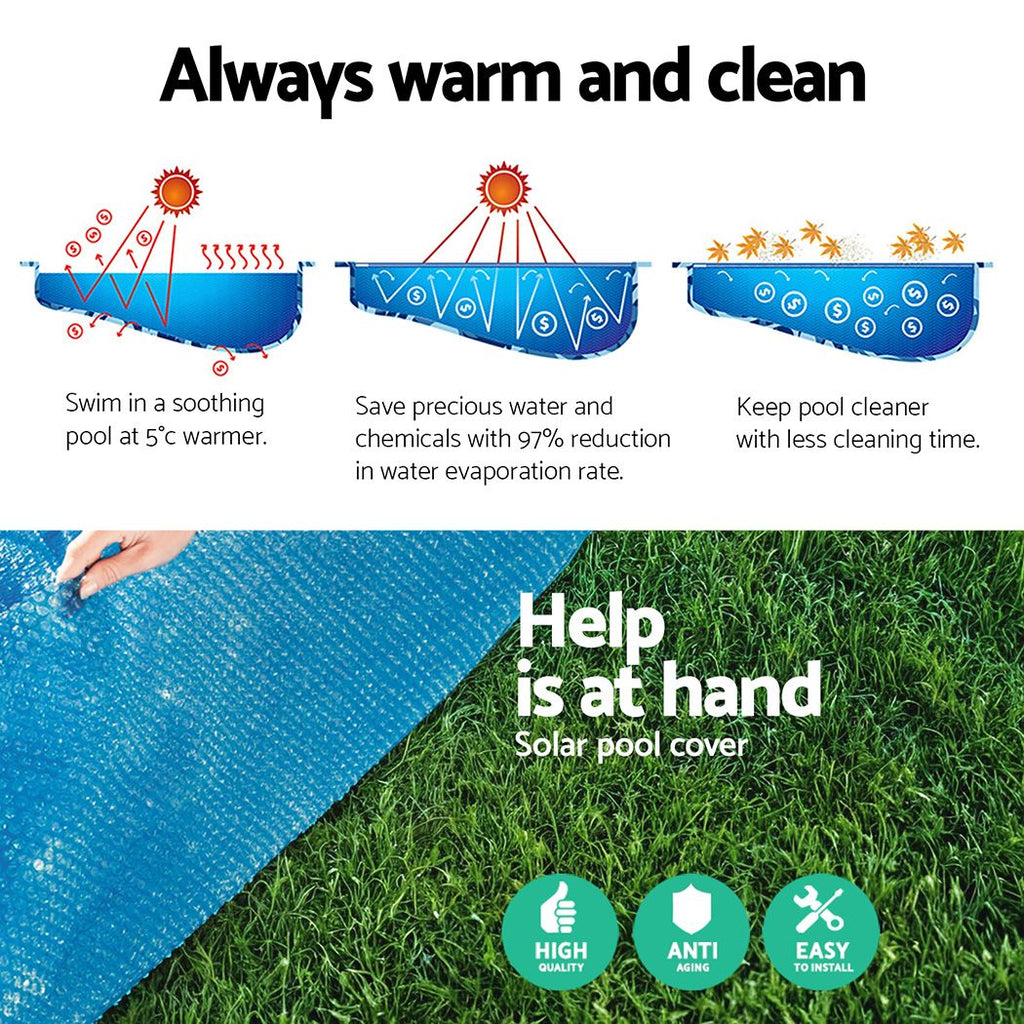 Pool Cover Solar Fits 4.17m Round Above Ground Swimming Pool Blanket