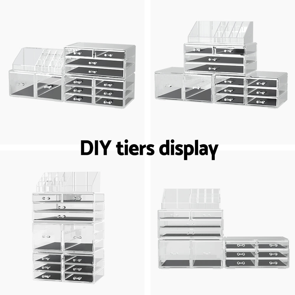 Makeup Organizer Acrylic Cosmetic Organizer Storage Box Jewellery Holder