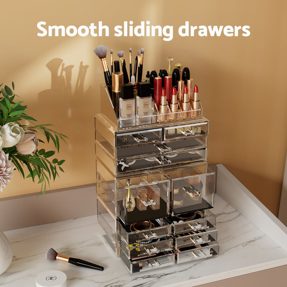 Makeup Organizer Acrylic Cosmetic Organizer Storage Box Jewellery Holder
