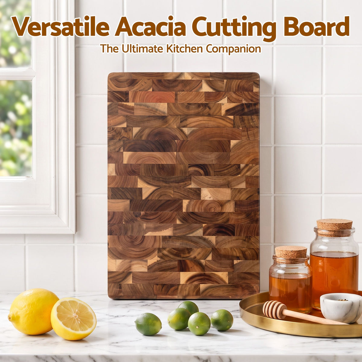 Acacia Wooden Cutting Board End Grain Chopping Board