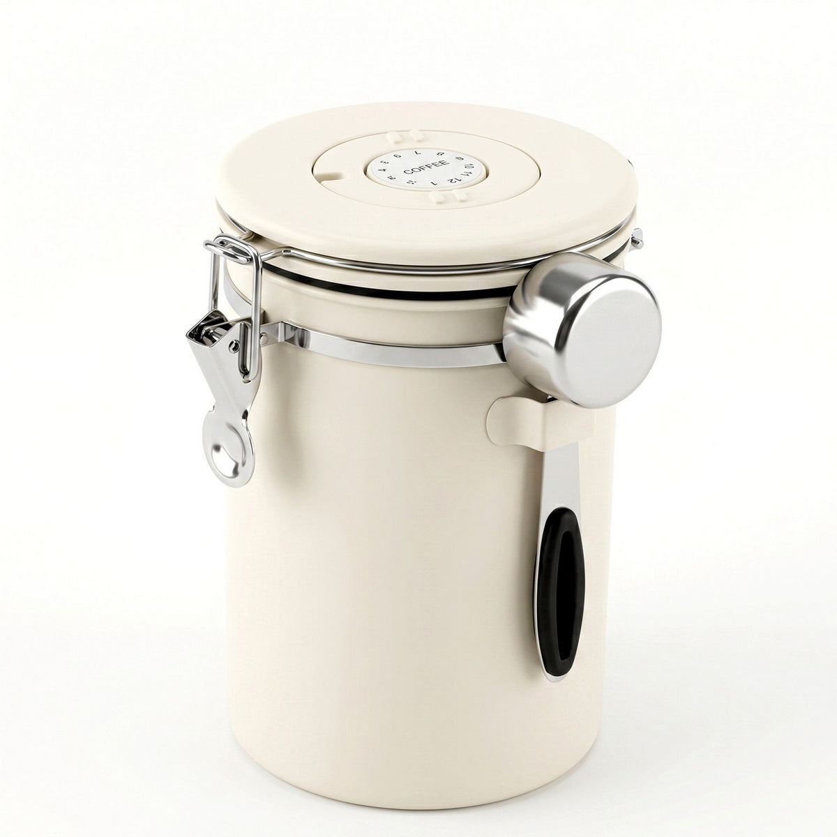 1.8L Stainless Steel Coffee Bean Storage Container Coffee Canister