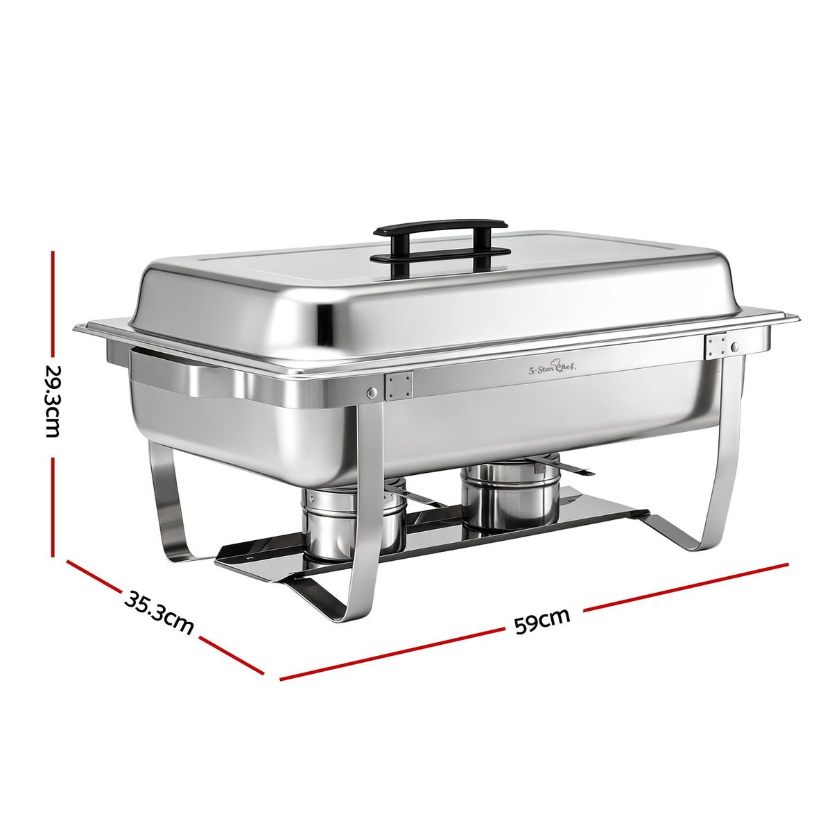 Chafing Dish 9L 1-Pan Buffet Warmer Food Warmer Catering Server