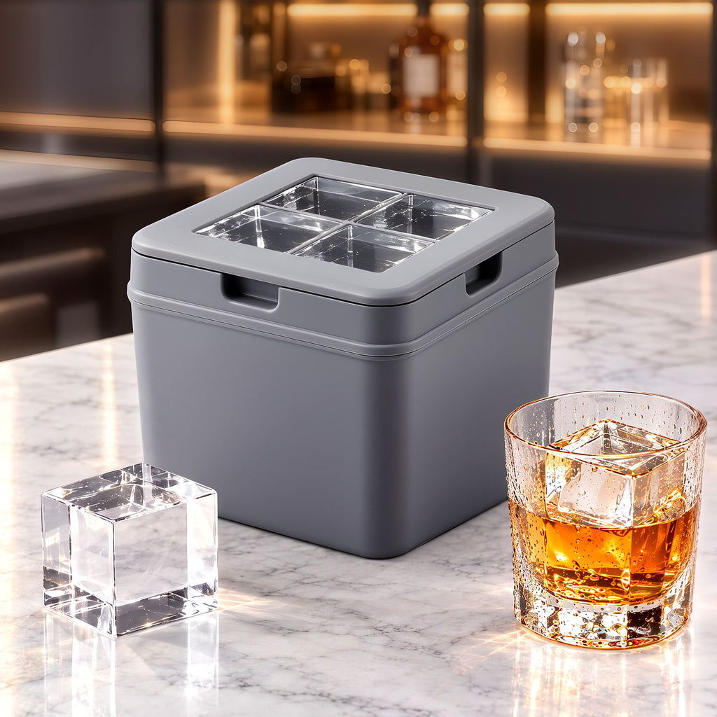 5cm Clear Ice Mold Whiskey Large Square Ice Cube Tray