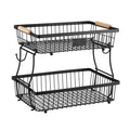2 Tier Fruit Basket Bowl Detachable Kitchen Food Storage Stand