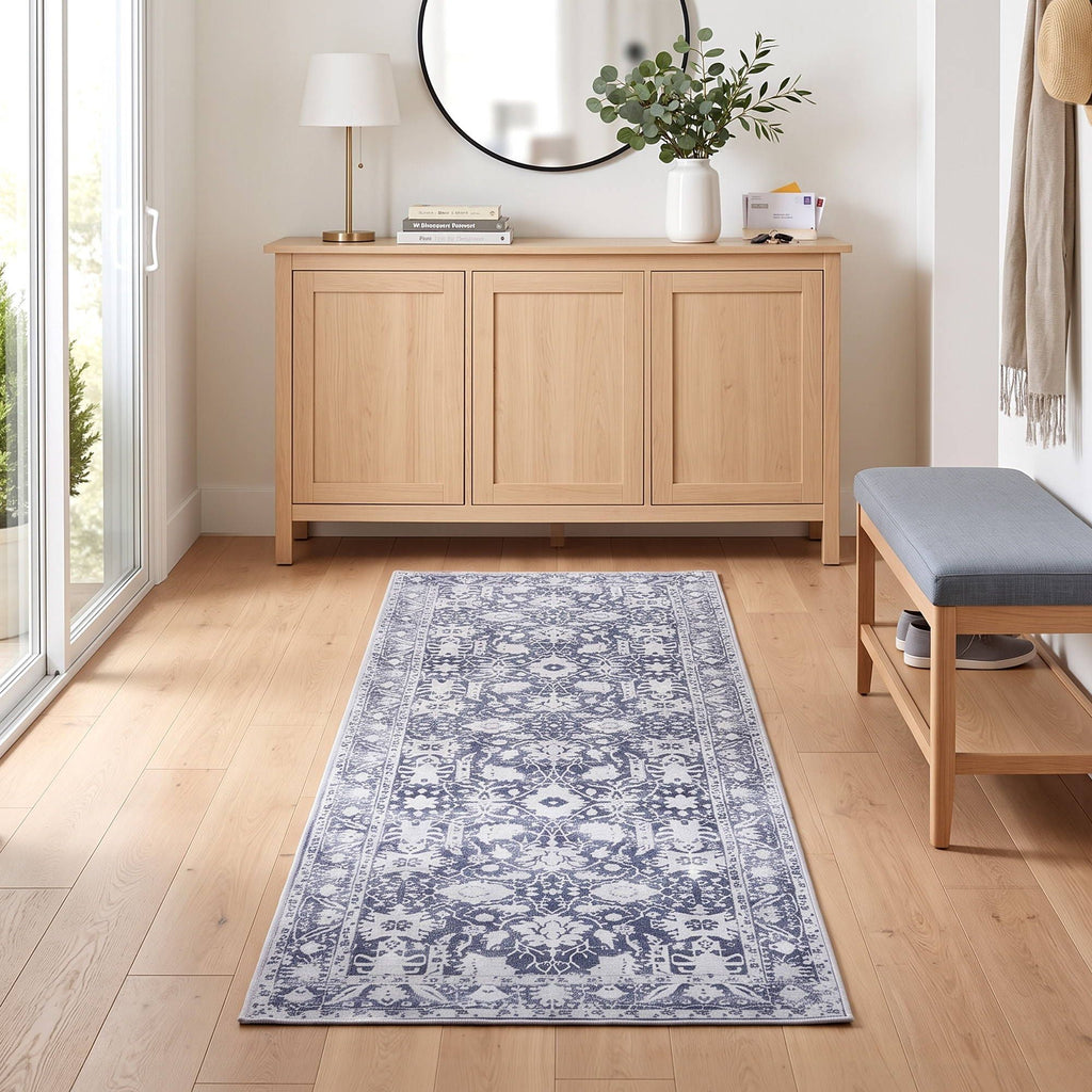 60 x 180 cm Runner Rugs for Hallway Bedroom Pad-Free Dense Dot Backing Stops Slipping &