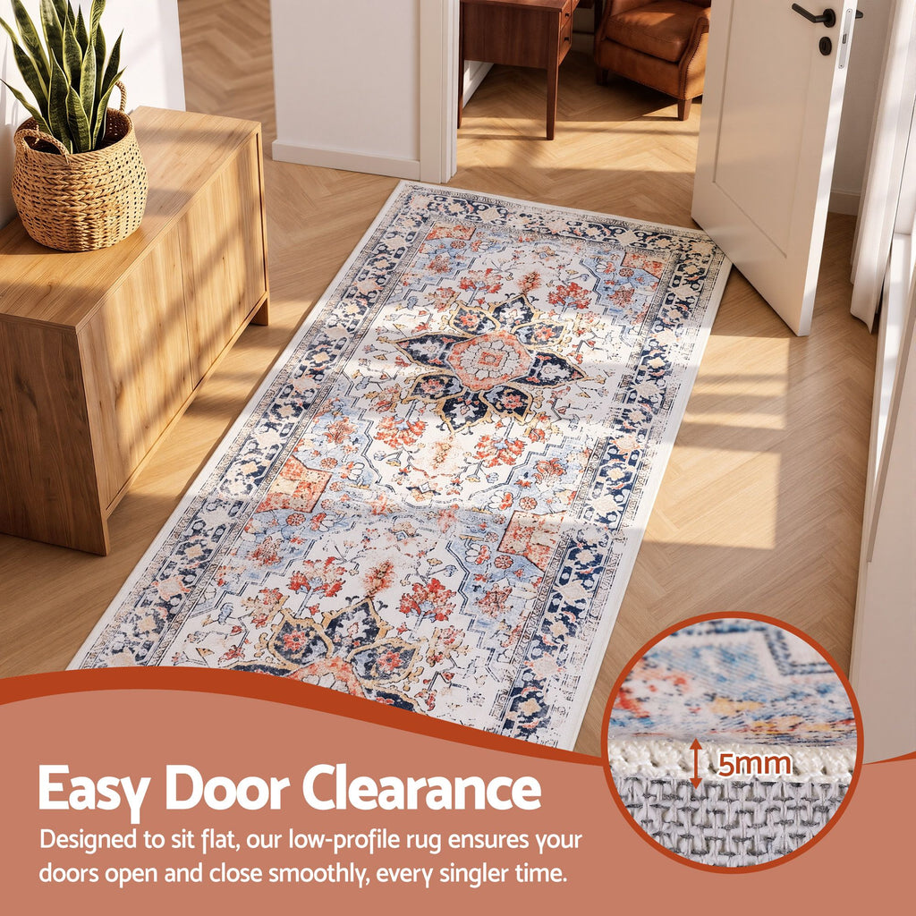 80 x 180 cm Runner Rugs For Living Room No Heavy Rubber Crease-Free Foldable Design For