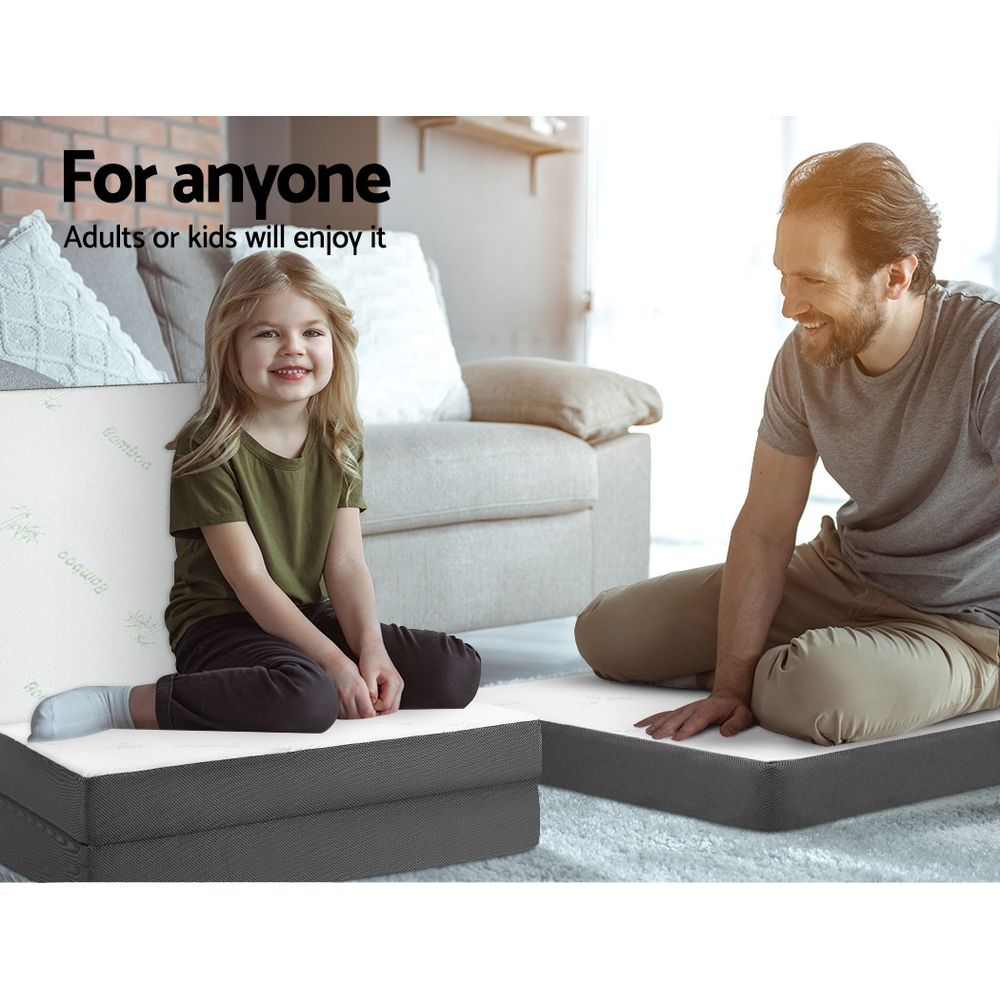 Foldable Mattress Folding Foam Single Bamboo