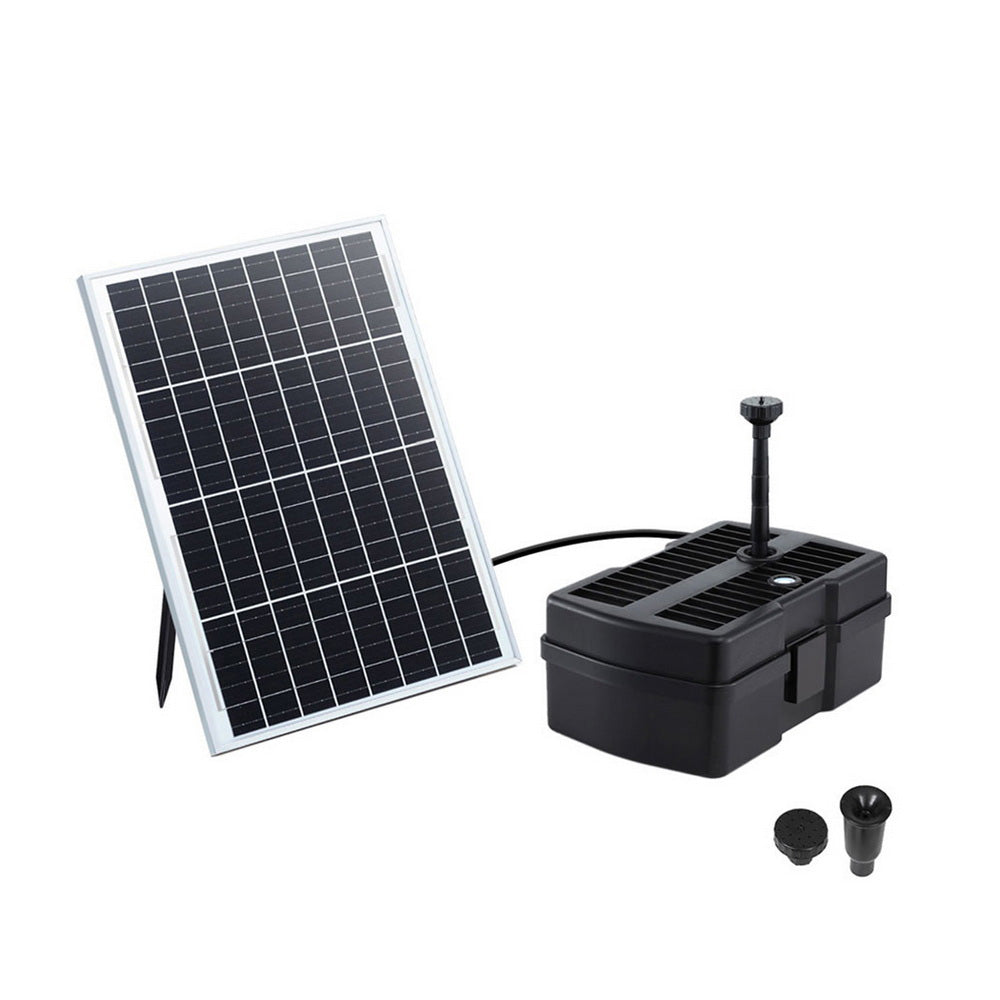 Solar Submersible Water Pond Fountain Pump with Filter Box 6FT 1190L/H