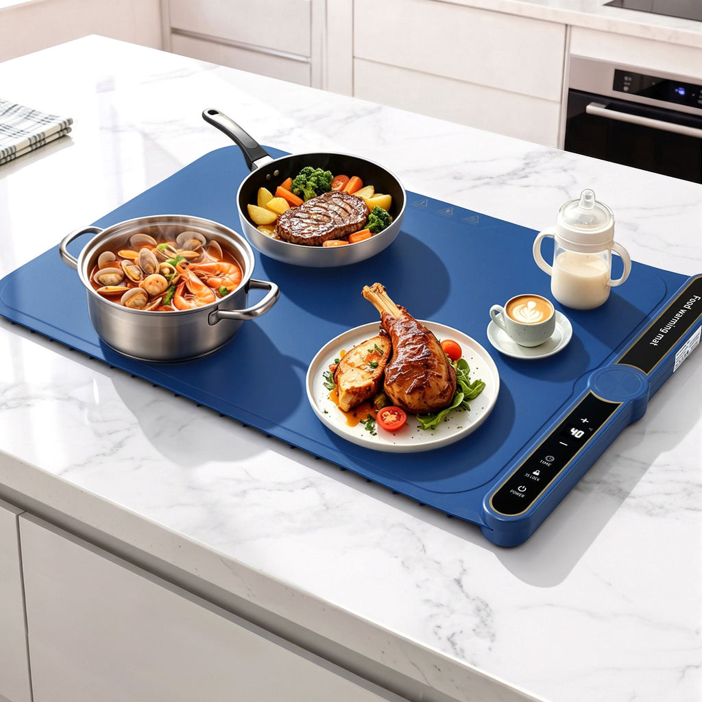 Food Warming Mat 60 x 38cm Electric Food Warmer With Timer