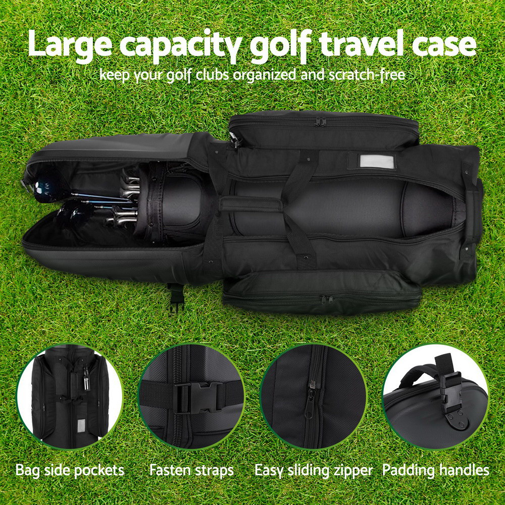 Golf Travel Bags for Airlines with Wheels Golf Clubs Hard Case Foldable
