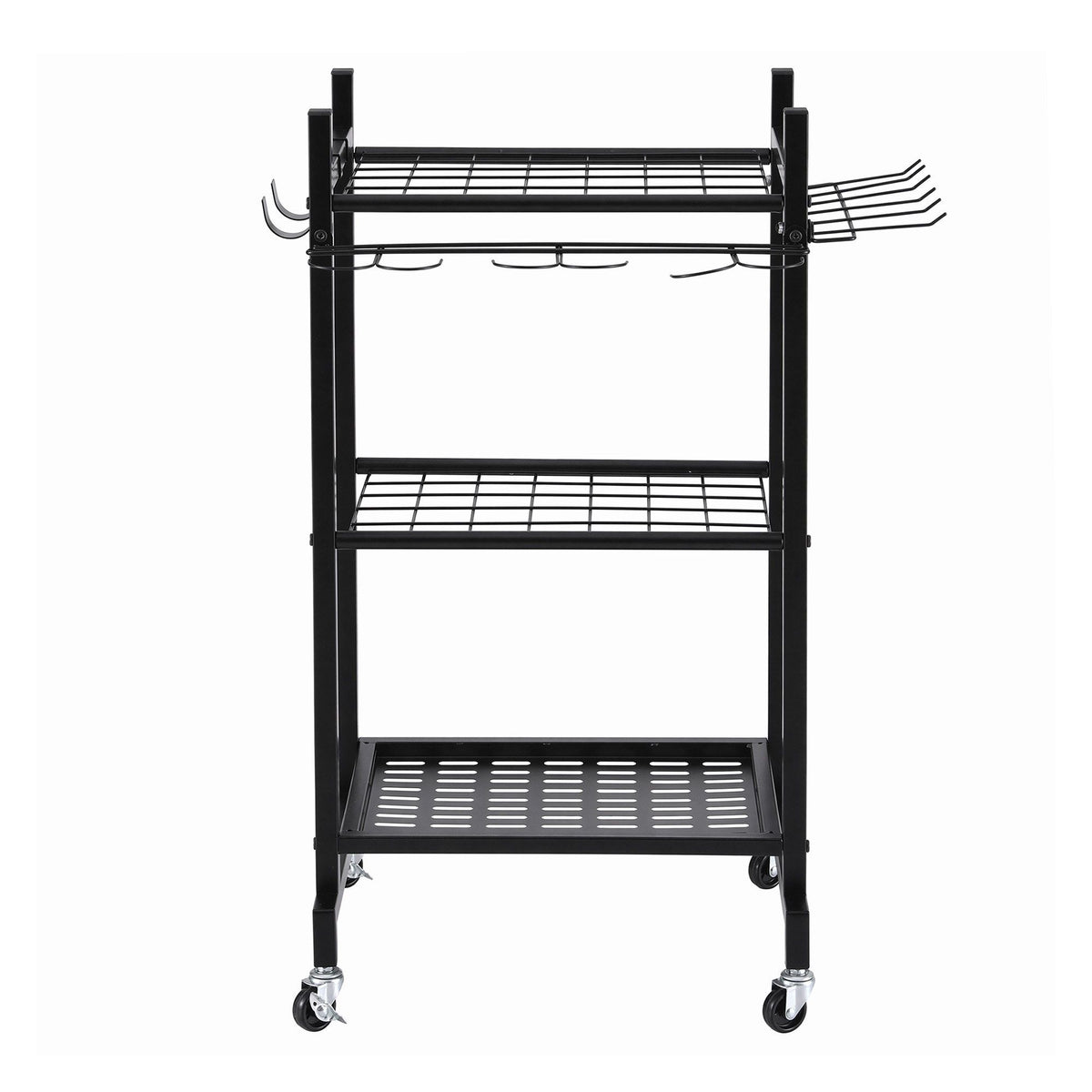 Garden Tool Organizer with Wheels Heavy Duty Garage Yard Storage Cart