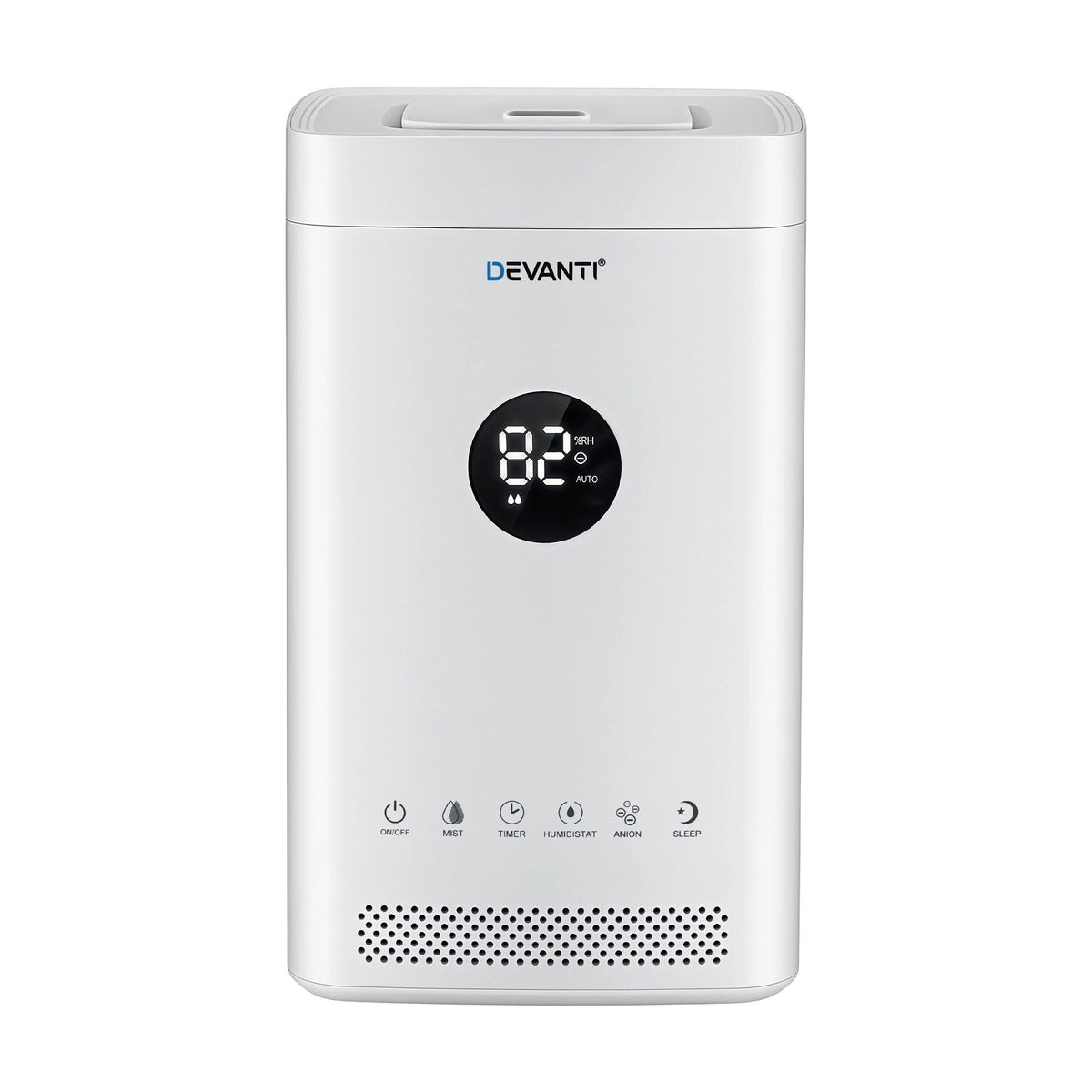 Ultrasonic Humidifier Air Purifier Top Fill Auto Humidity 3.5L White