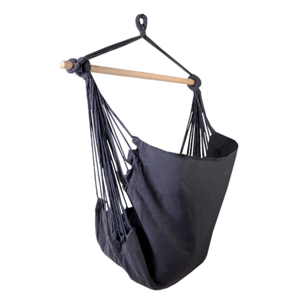 Hammock Chair Outdoor Camping Hanging Hammocks Cushion Pillow Grey