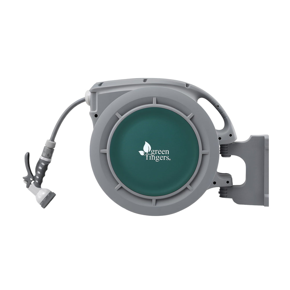 10m Retractable Water Hose Reel, Wall Mounted Garden Hose 9-Pattern Nozzle