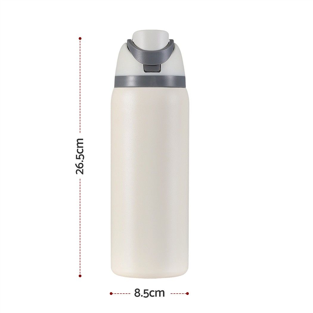 950ML Insulated Water Bottle with Straw Stainless Steel Drink Bottle