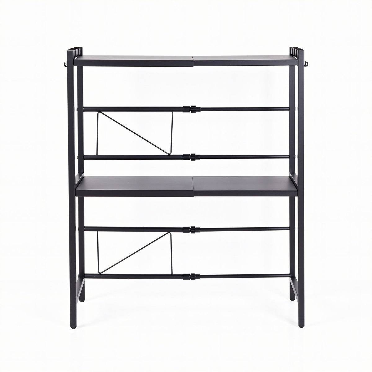 Kitchen Bakers Rack 40-60CMX78CM Metal Microwave Stand Black