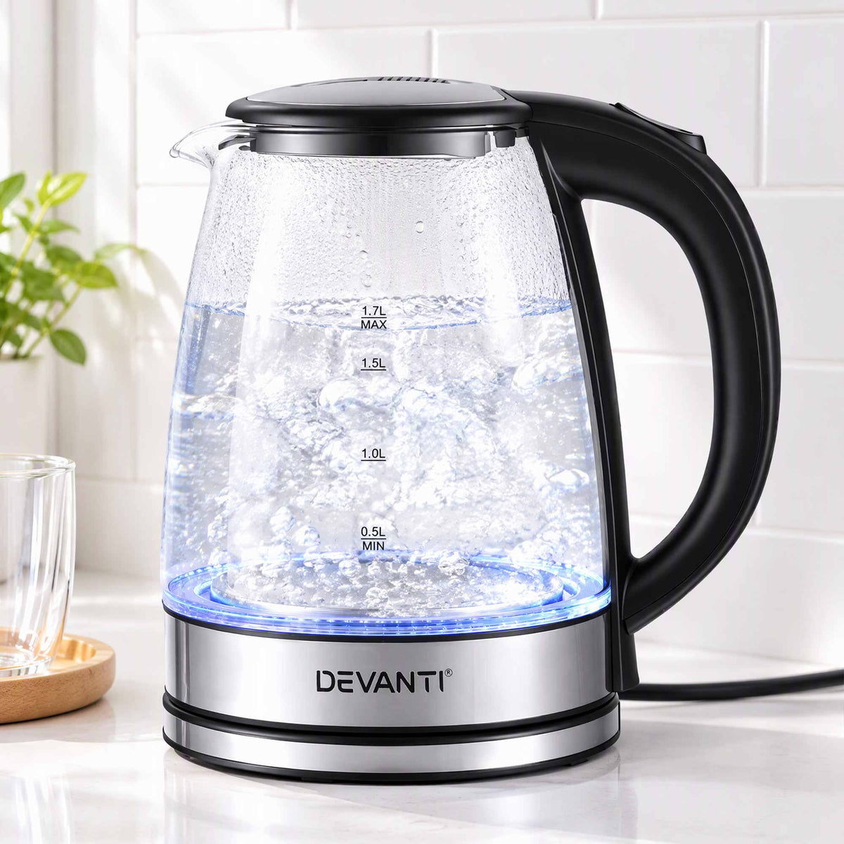 1.7L Glass Electric Kettle