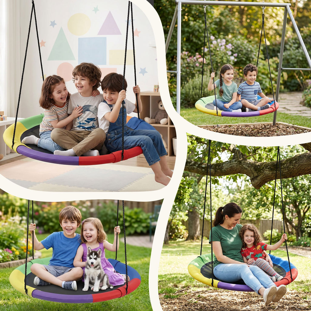 Tree Swing Hammock 100cm for Backyard Porch Outside Playground