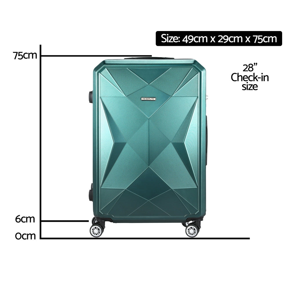 28-inch Luggage Set with TSA Lock�ABS Hard Shell Travel Suitcase Organiser Luggage Case