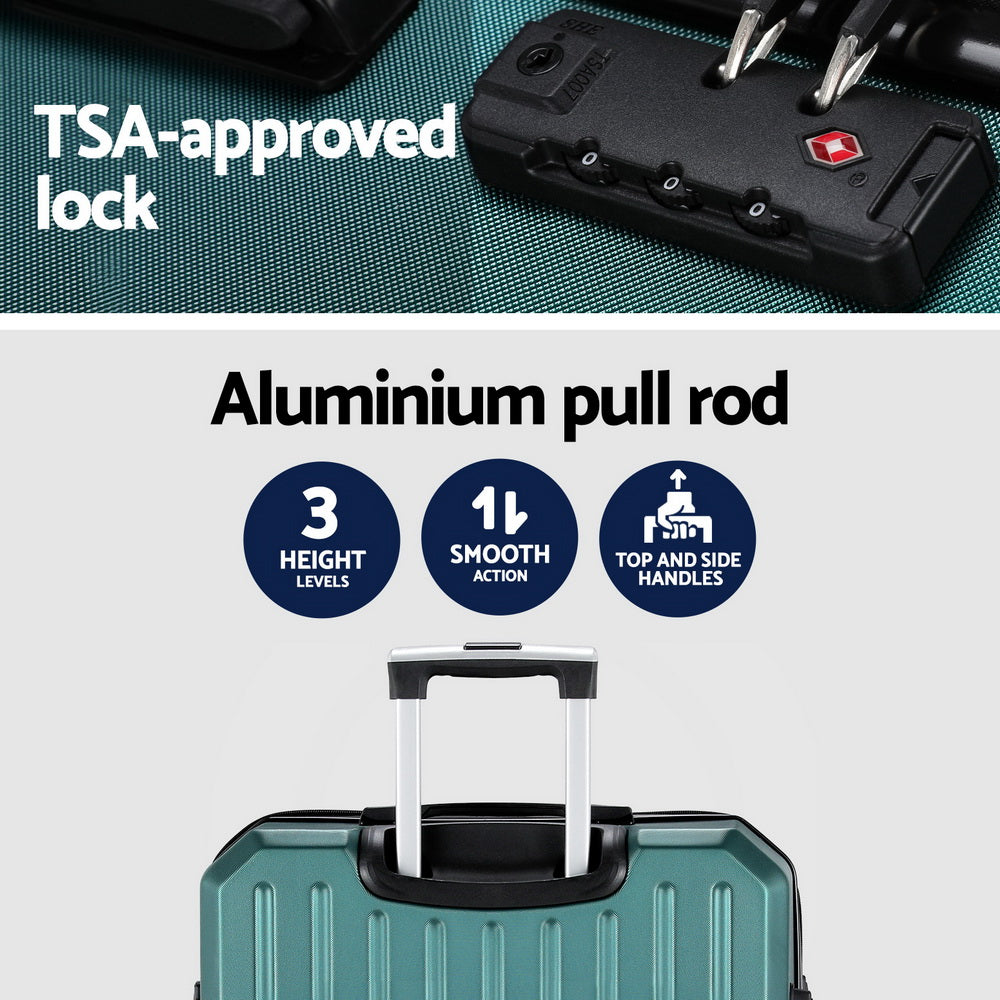 28-inch Luggage Set with TSA Lock�ABS Hard Shell Travel Suitcase Organiser Luggage Case