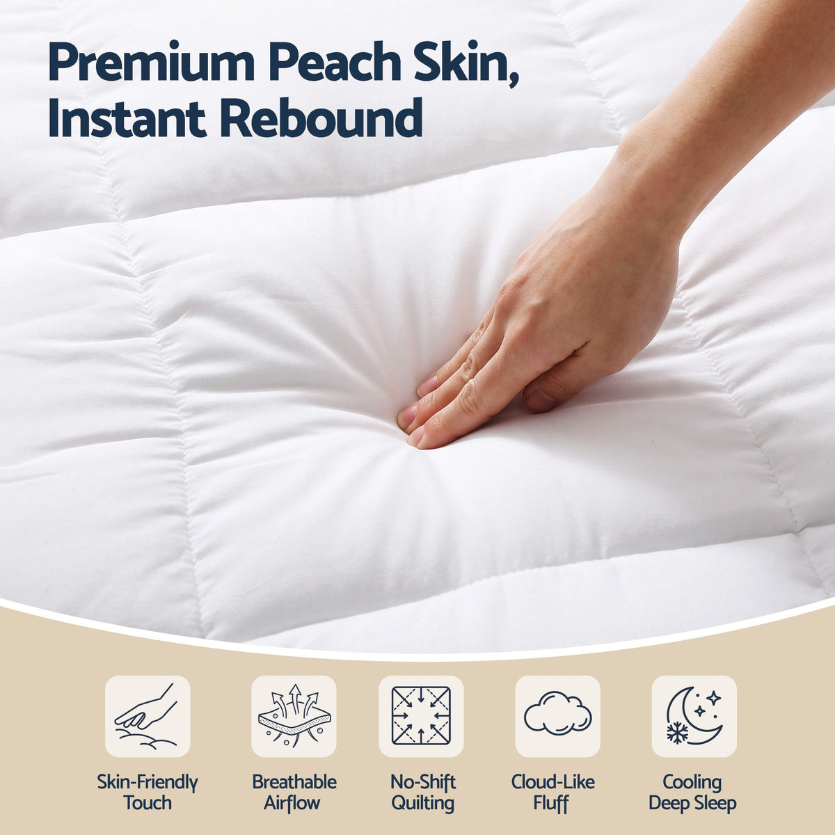 5cm Single Memory Foam Mattress Topper Pillow Top with Gel Foam