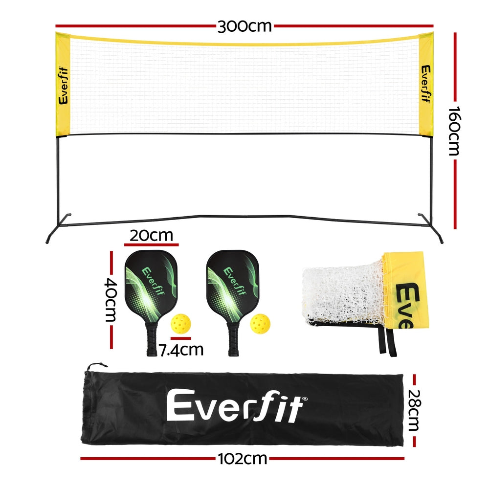 10ft Portable Pickle Ball Net Adjustable Multi-Sport for Badminton Tennis Pickleball