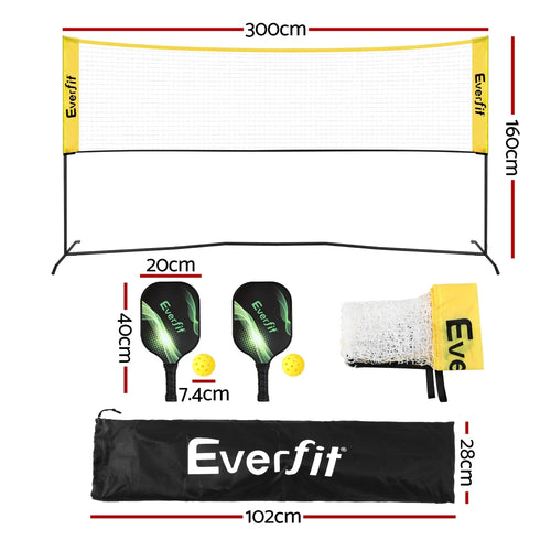 10ft Portable Pickle Ball Net Adjustable Multi-Sport for Badminton Tennis Pickleball