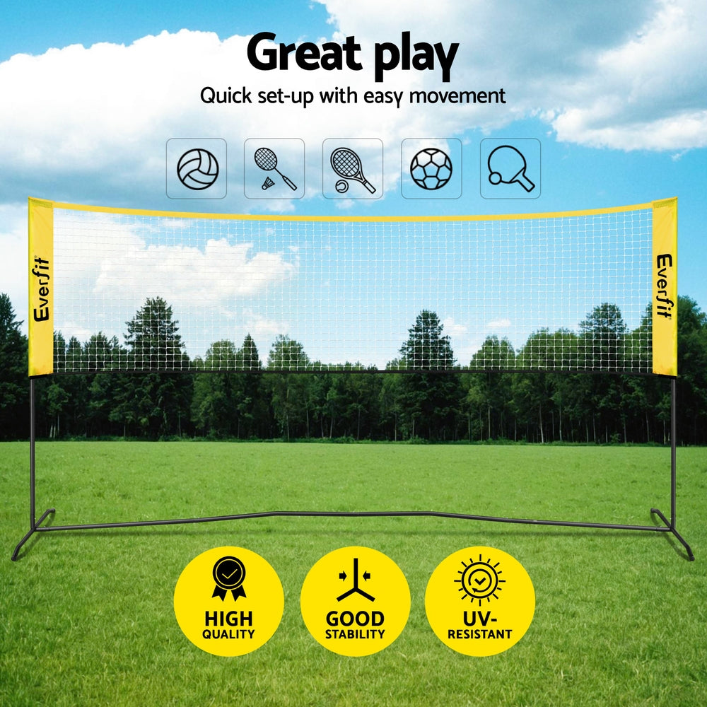 10ft Portable Pickle Ball Net Adjustable Multi-Sport for Badminton Tennis Pickleball
