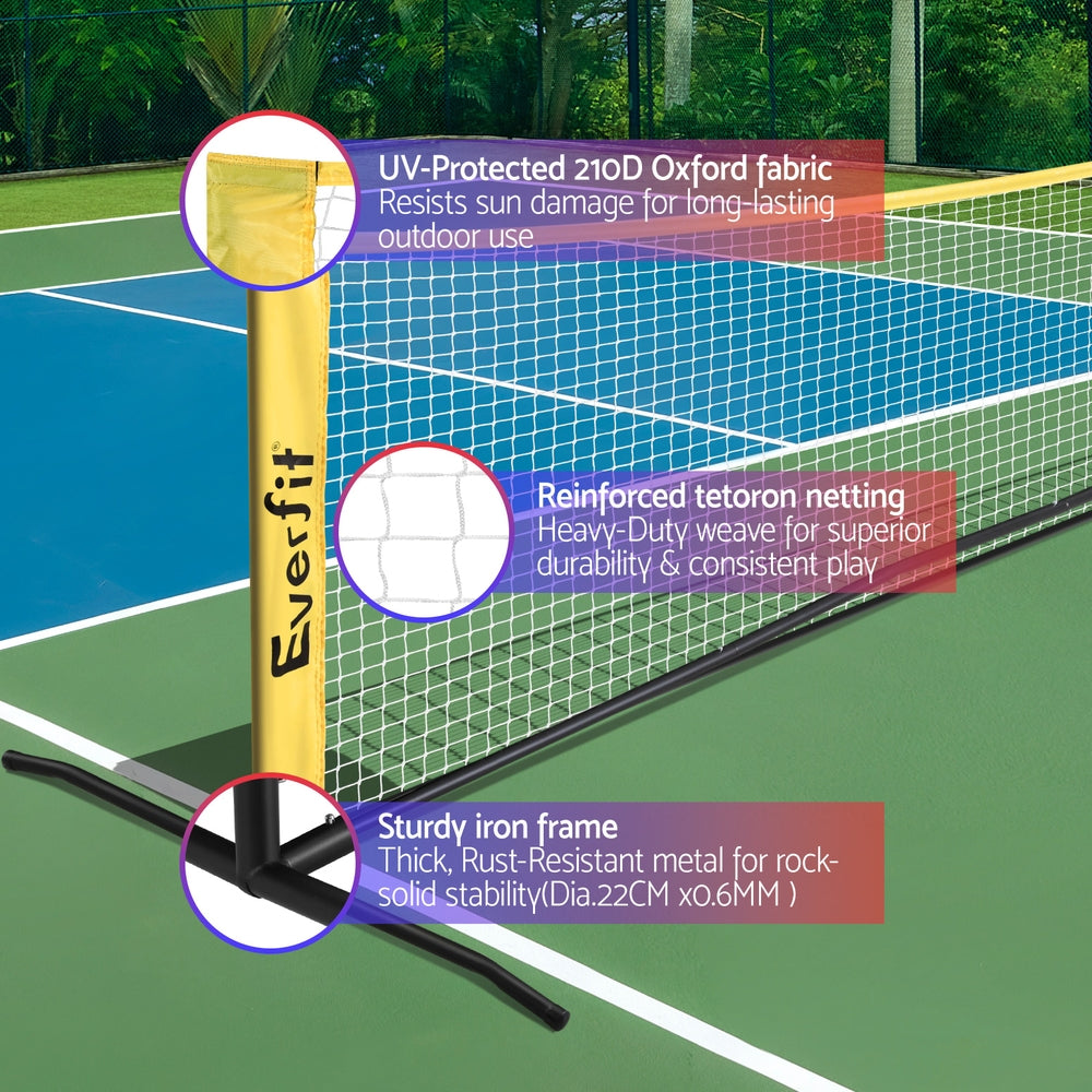 10ft Portable Pickle Ball Net Adjustable Multi-Sport for Badminton Tennis Pickleball
