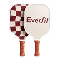 Pickleball Paddle Set Fibreglass Racquet Honeycomb Core With Bag Brown