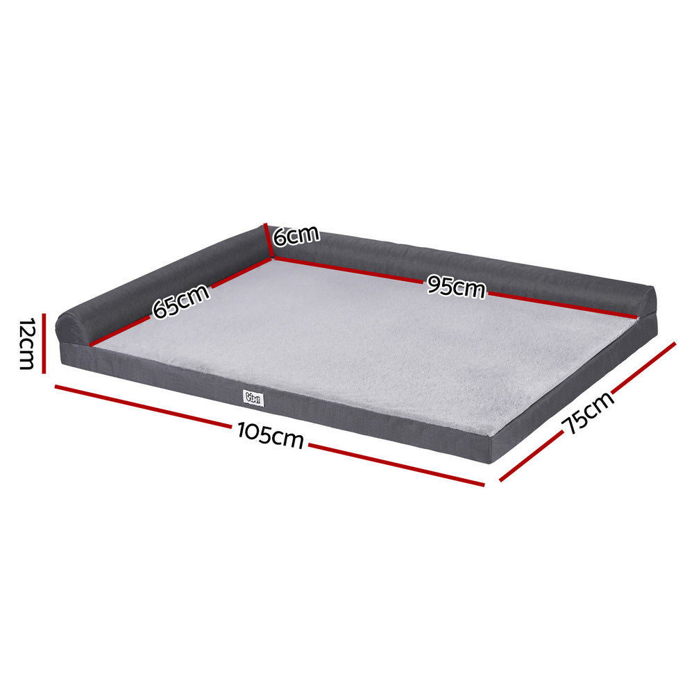 Pet Bed Plush Soft Cushion Egg Crate Large Sofa Platform Removable Washable
