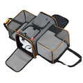 Pet Carrier Bag Foldable Expandable Dog Cat Travel Cage Portable Car Kennel