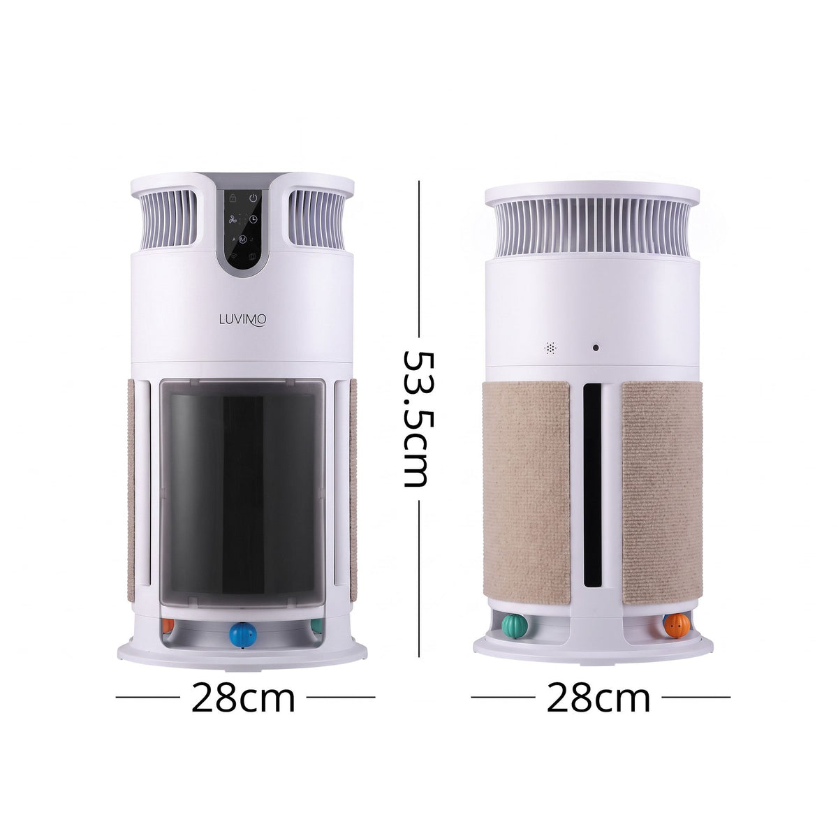 Pet Air Purifier H13 HEPA Smart Air Cleaner CADR 350 w/ Cat Toys for Home