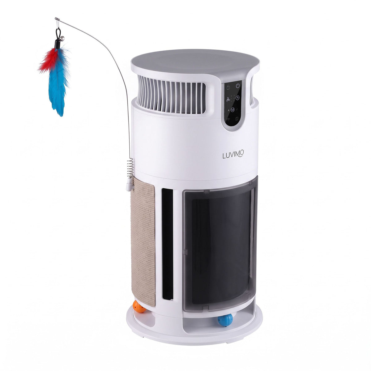 Pet Air Purifier H13 HEPA Smart Air Cleaner CADR 350 w/ Cat Toys for Home