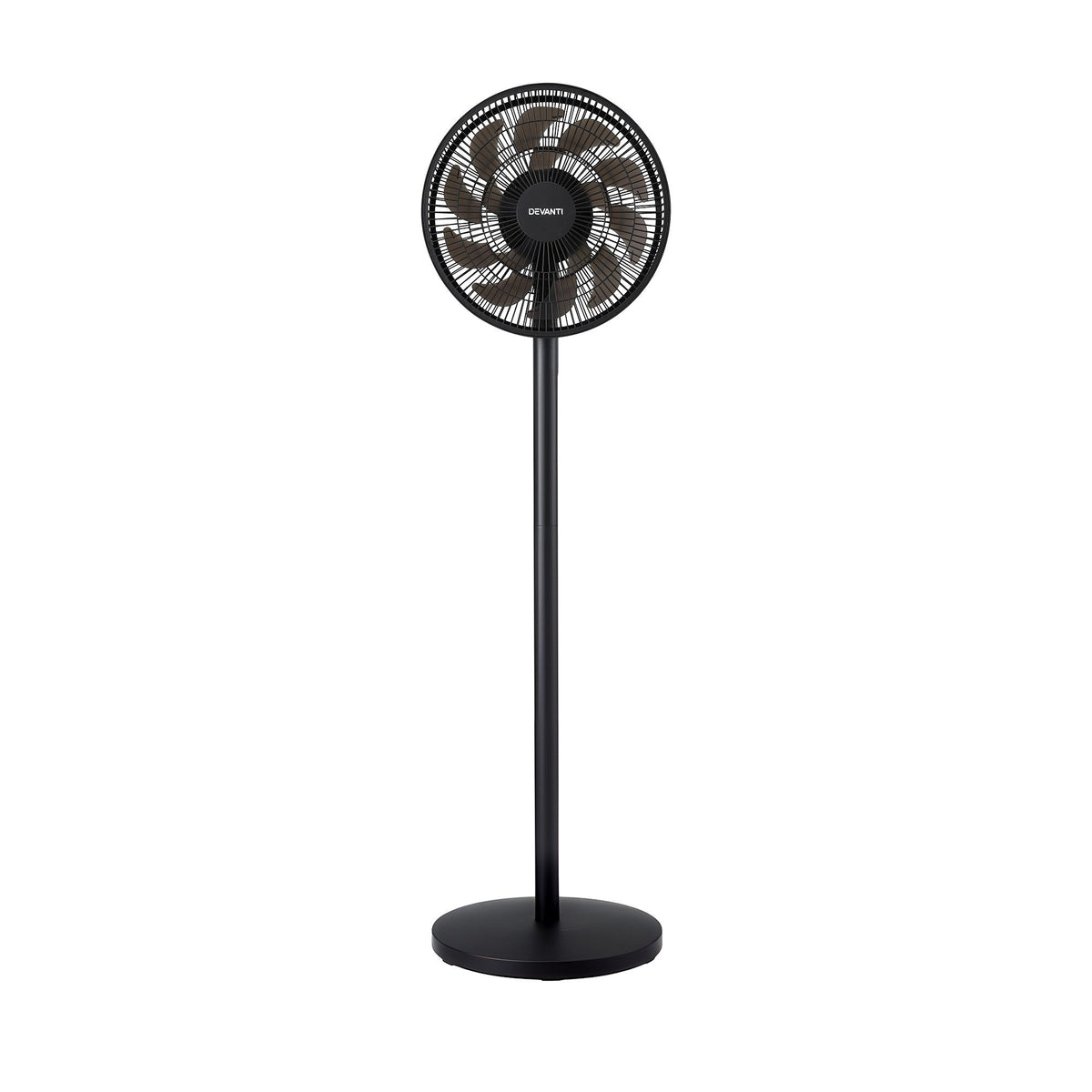 Pedestal Fan with Remote, 7 Speeds 3 Heights DC Motor, Black