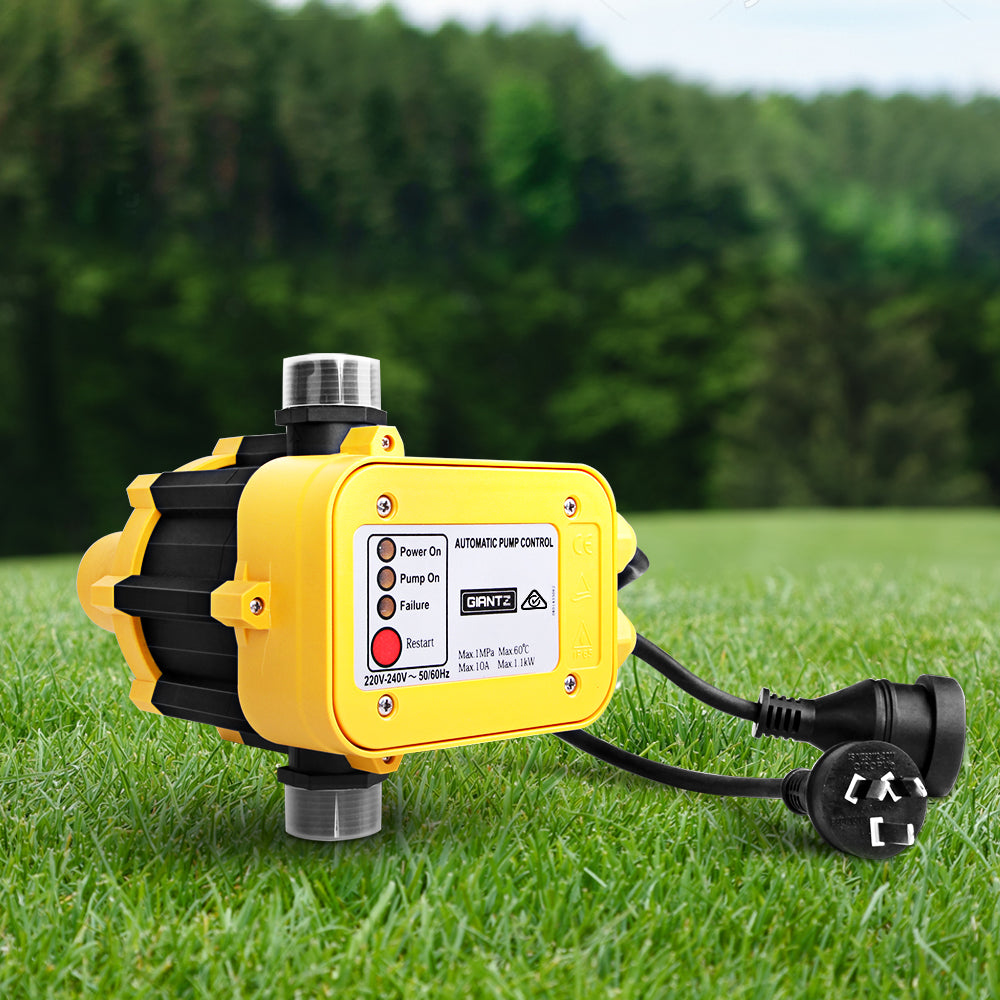 Water Pressure Pump Controller Auto Switch Control Electric Electronic Yellow