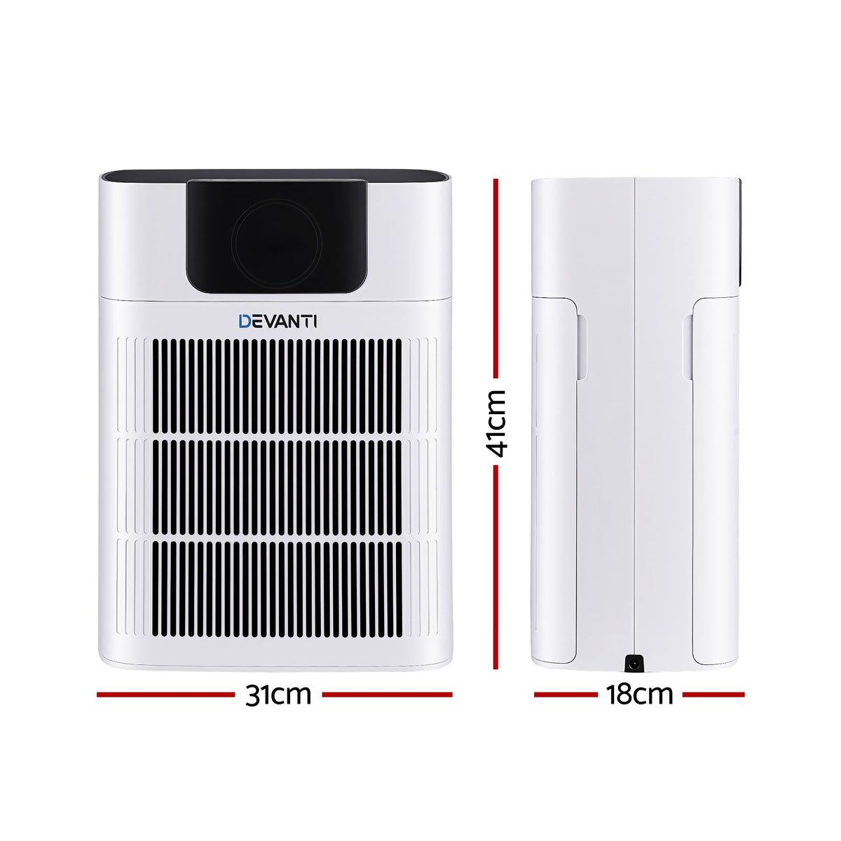 Pet Air Purifier 3 Stage HEPA Filter Cleaner PM25 Display Cat Dog Hair White