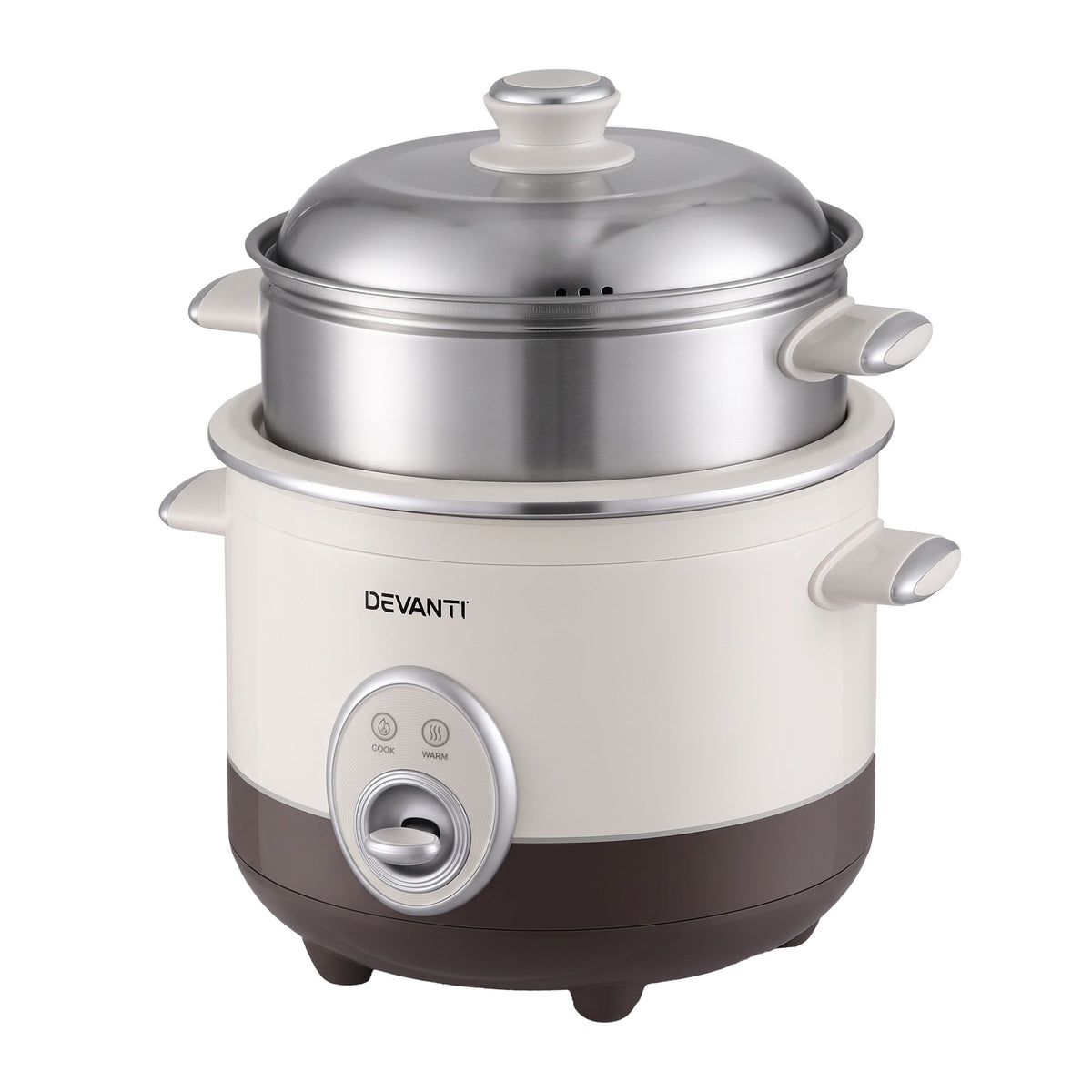 3L Rice Cooker Small 6 Cup Multi Cooker with Steamer