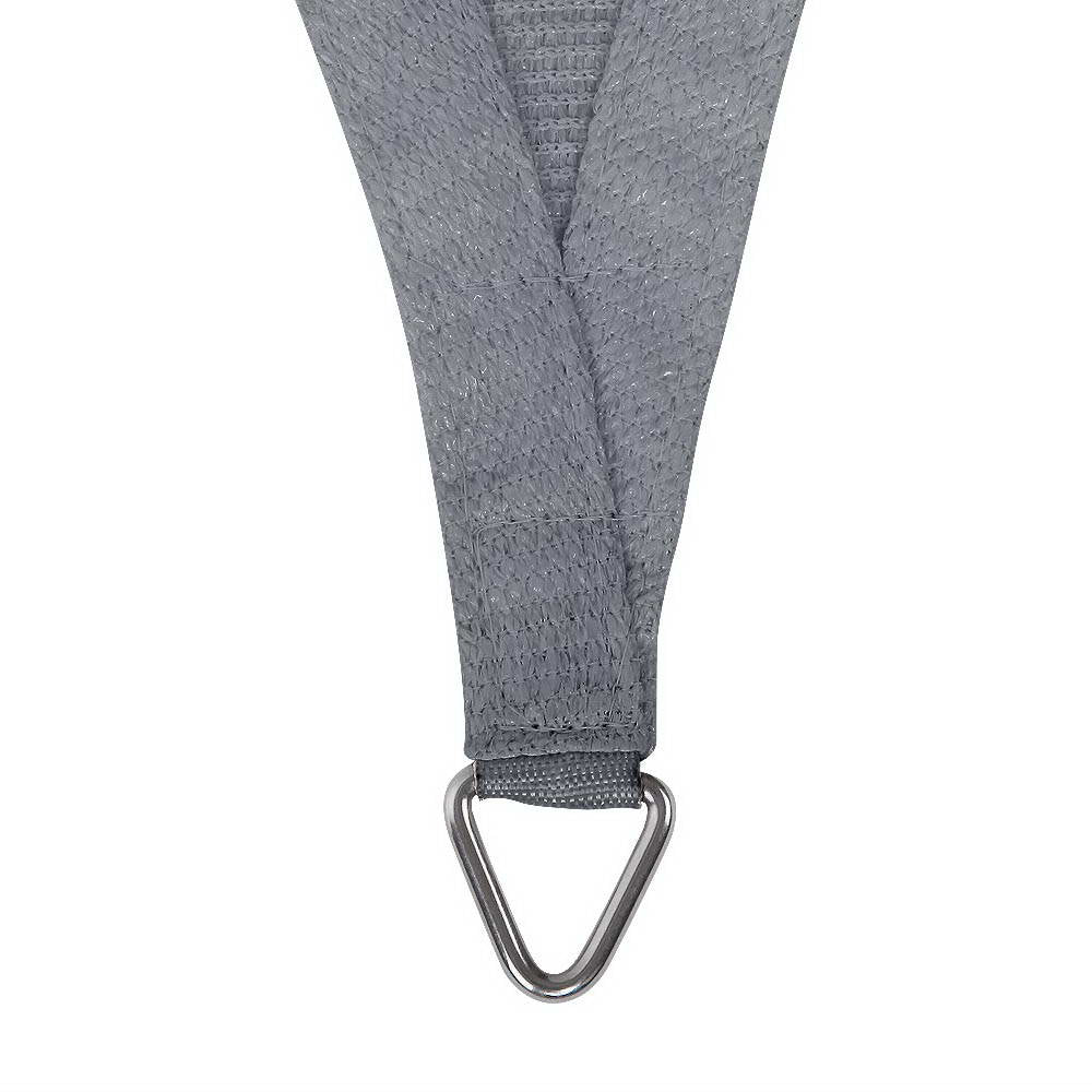 Shade Sail 6x6x6m Triangle 280GSM 98% Grey Shade Cloth