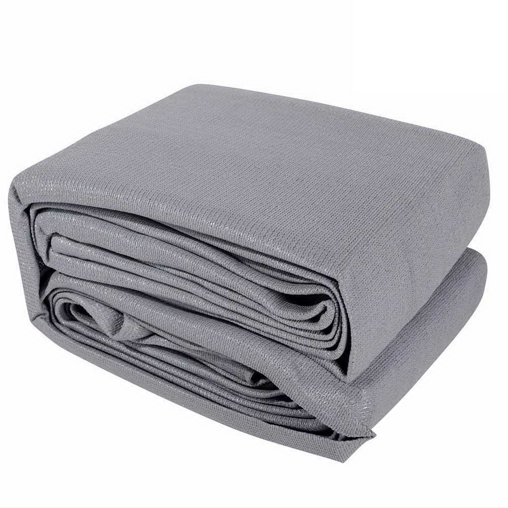 Shade Sail 3x5m Rectangle 280GSM 98% Grey Shade Cloth
