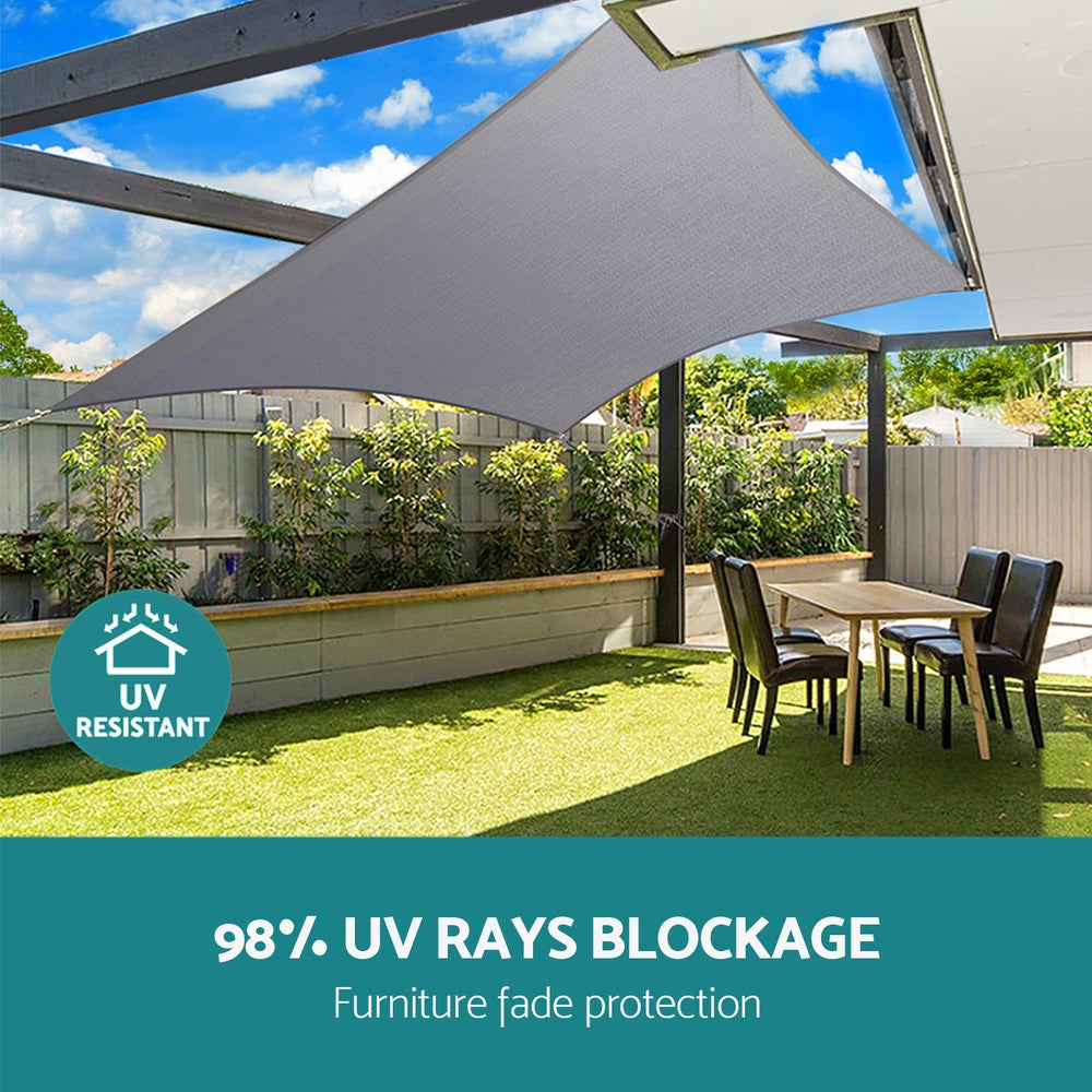 Waterproof Shade Sail Shade cloth 220GSM Canopy 3x5m