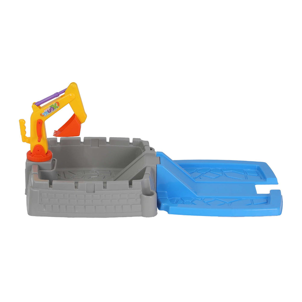 2-in-1 Kids Sandpit Water Table Working Excavator Digger Sensory Play Toys