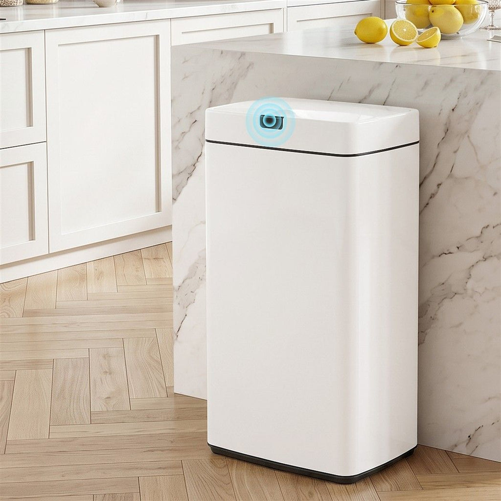 45L Motion Sensor Bin Rubbish Automatic White