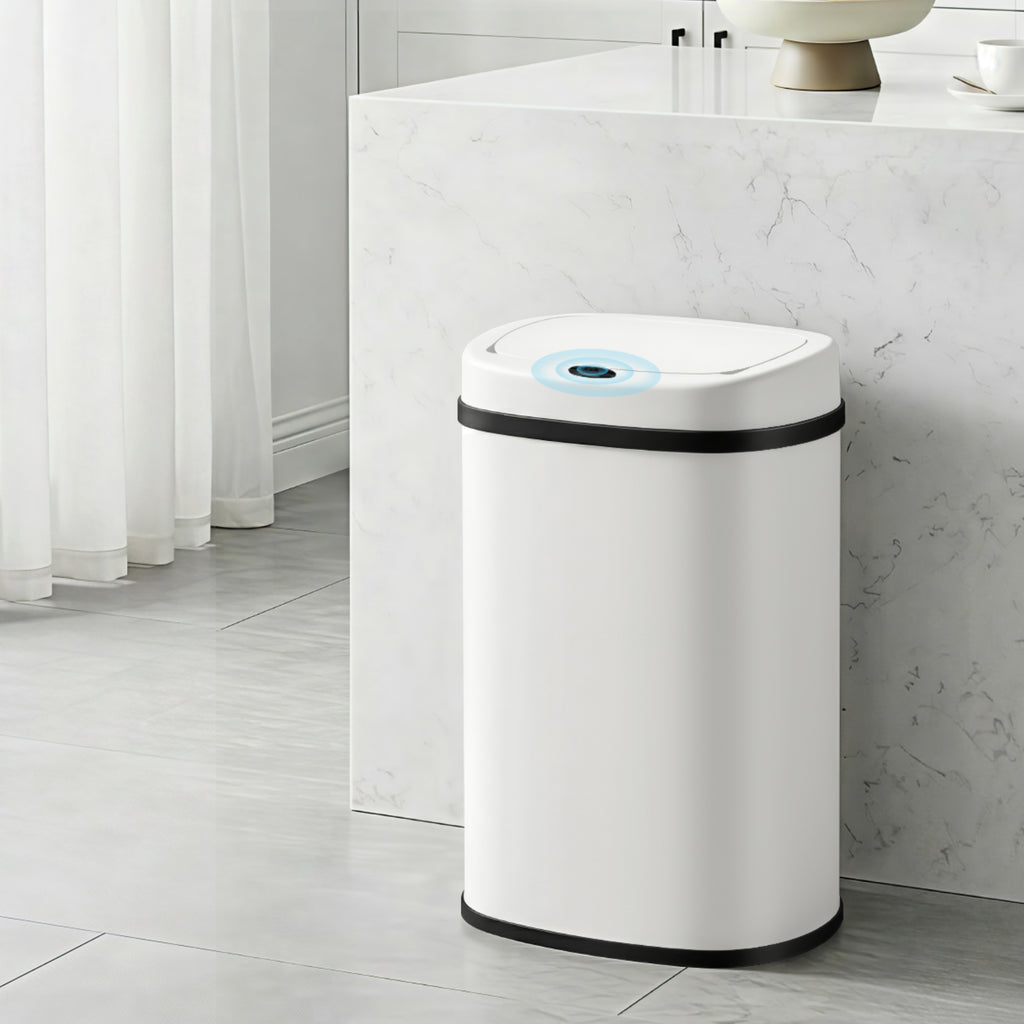 50L Sensor Bin Motion Rubbish Automatic White